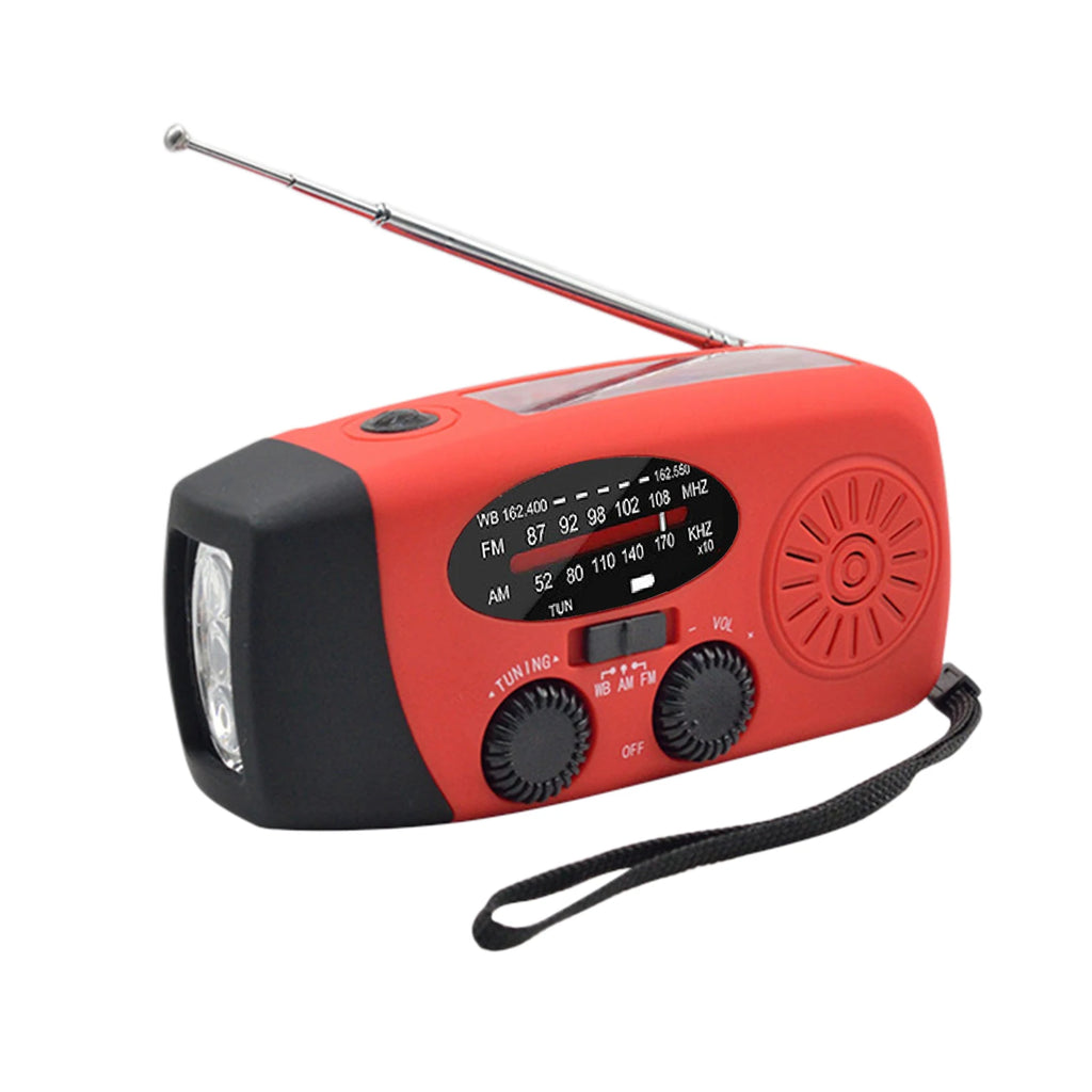 Emergency Hand Crank Radio with LED Flashlight for Emergency AM/FM NOAA Weather Radio Dynamo Radio for Camping Emergency