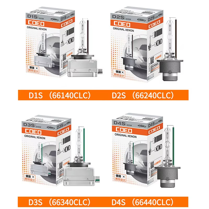 D1S D2S D3S D4S for OSRAM Xenon 66140 66240 66340 66440 CLC HID Original Car Xenon Headlight 4200K Standard White Light, 1X