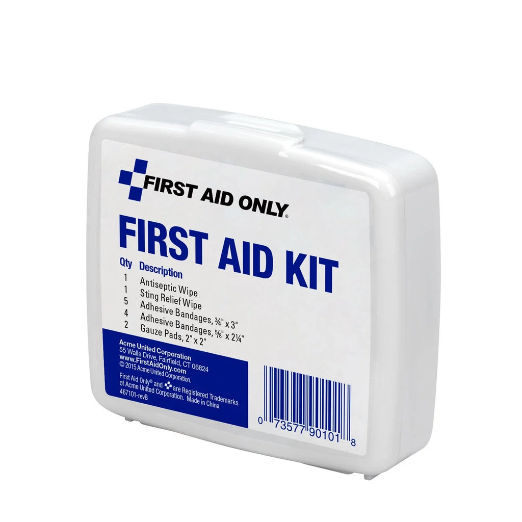 Personal First Aid Kit, Plastic Case, 13 Pc